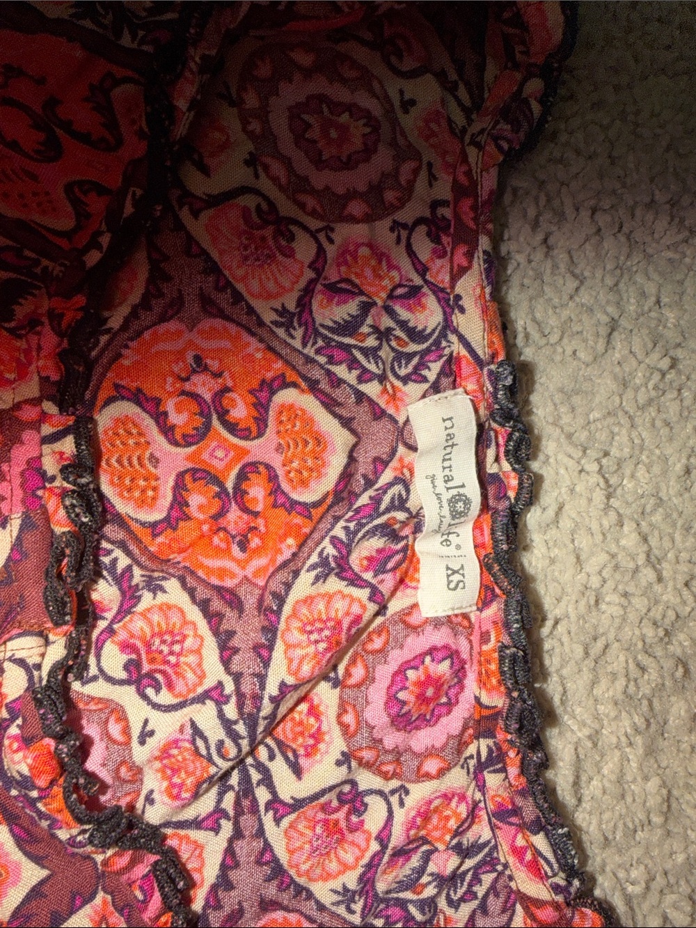 Natural Life Patterned Tunic Dress - Picture 4 of 4